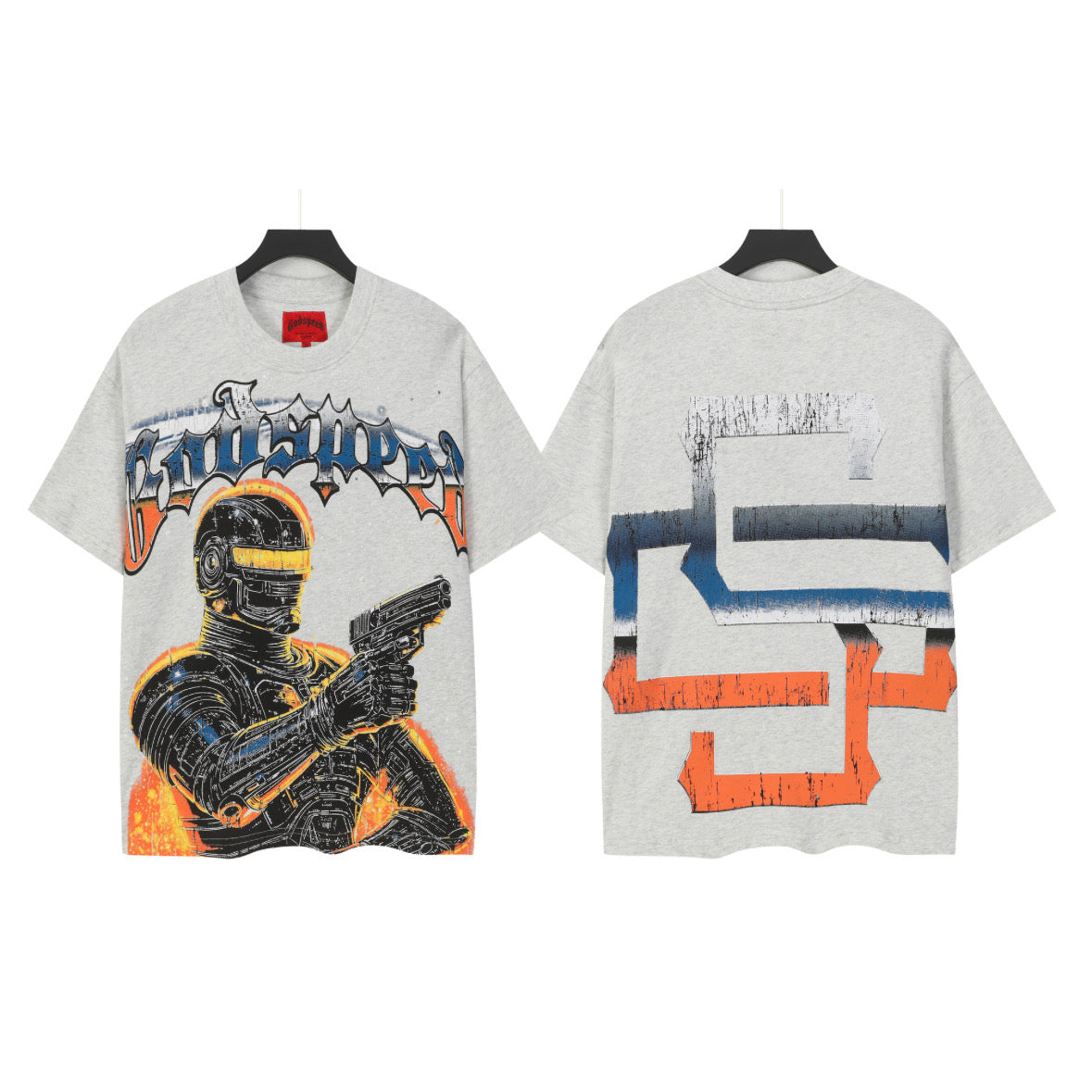 Gray Street Vintage Washed T-Shirt (Crafted Print) 5106