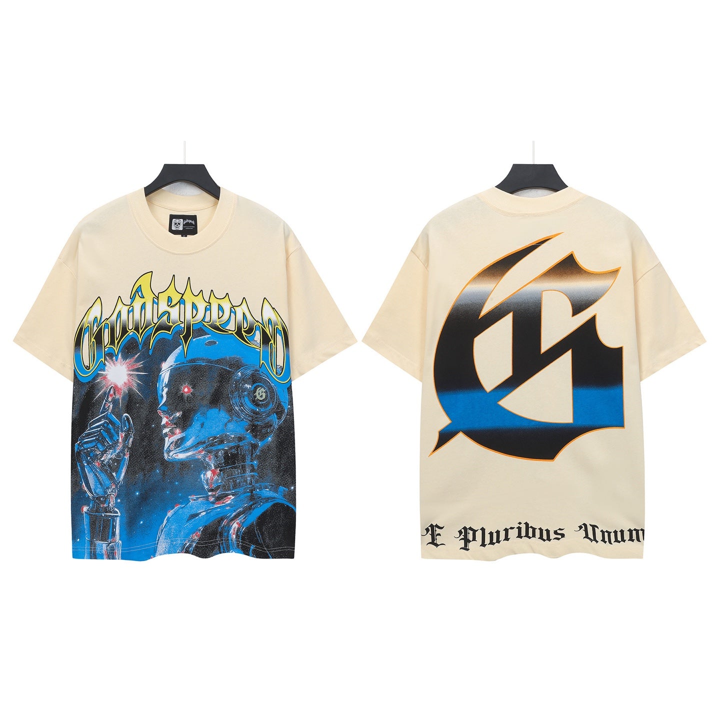 Beige Street Vintage Washed T-Shirt (Crafted Print) 5122