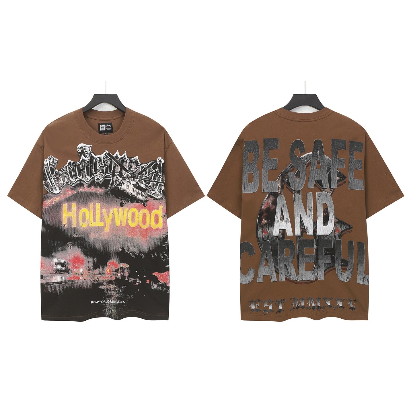 Coffee Street Vintage Washed T-Shirt (Crafted Print) 5127