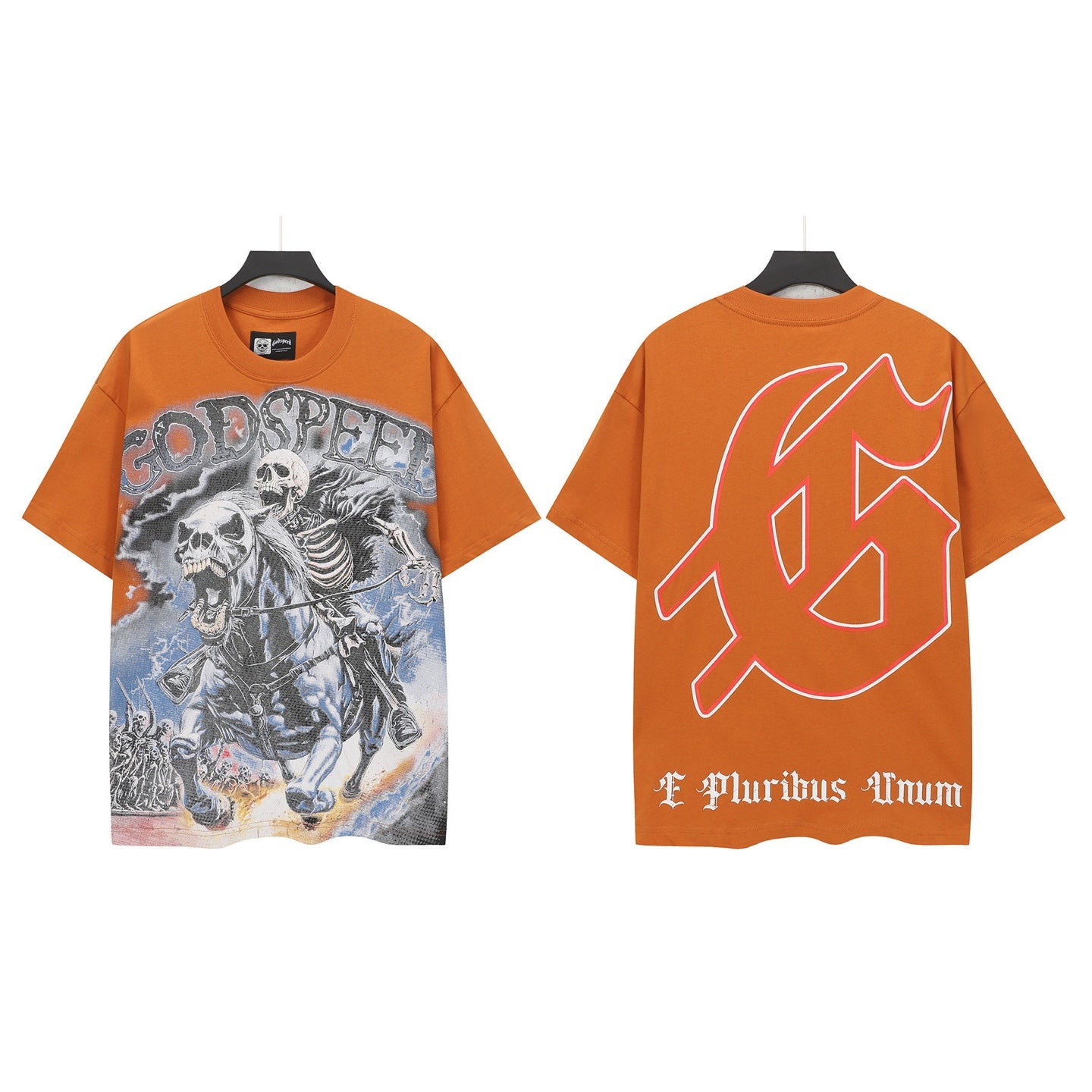Brick Red Street Vintage Washed T-Shirt (Crafted Print) 5146