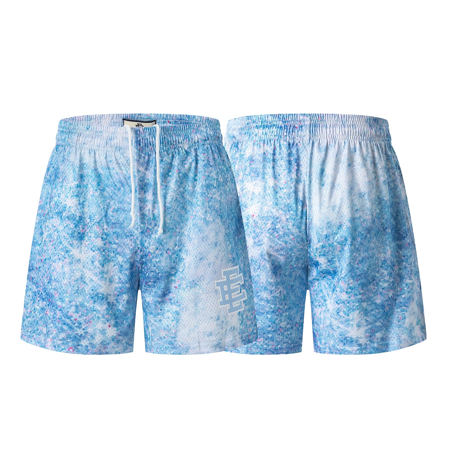 Blue Streetwear Shorts Quick Dry Loose Fit Breathable Elastic Waist Summer Casual Shorts EES-10