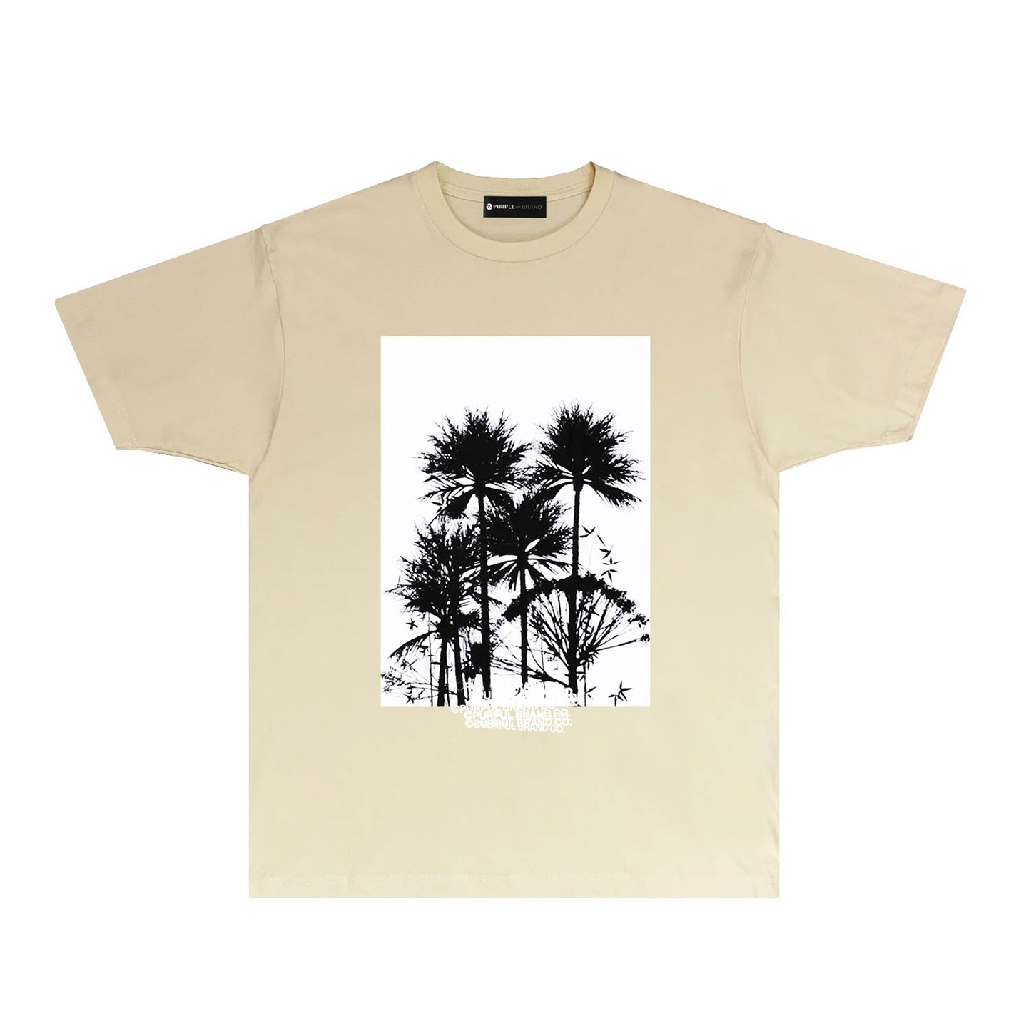 Purple Graffiti Print Short Sleeve T Shirt Streetwear Tee PUR008