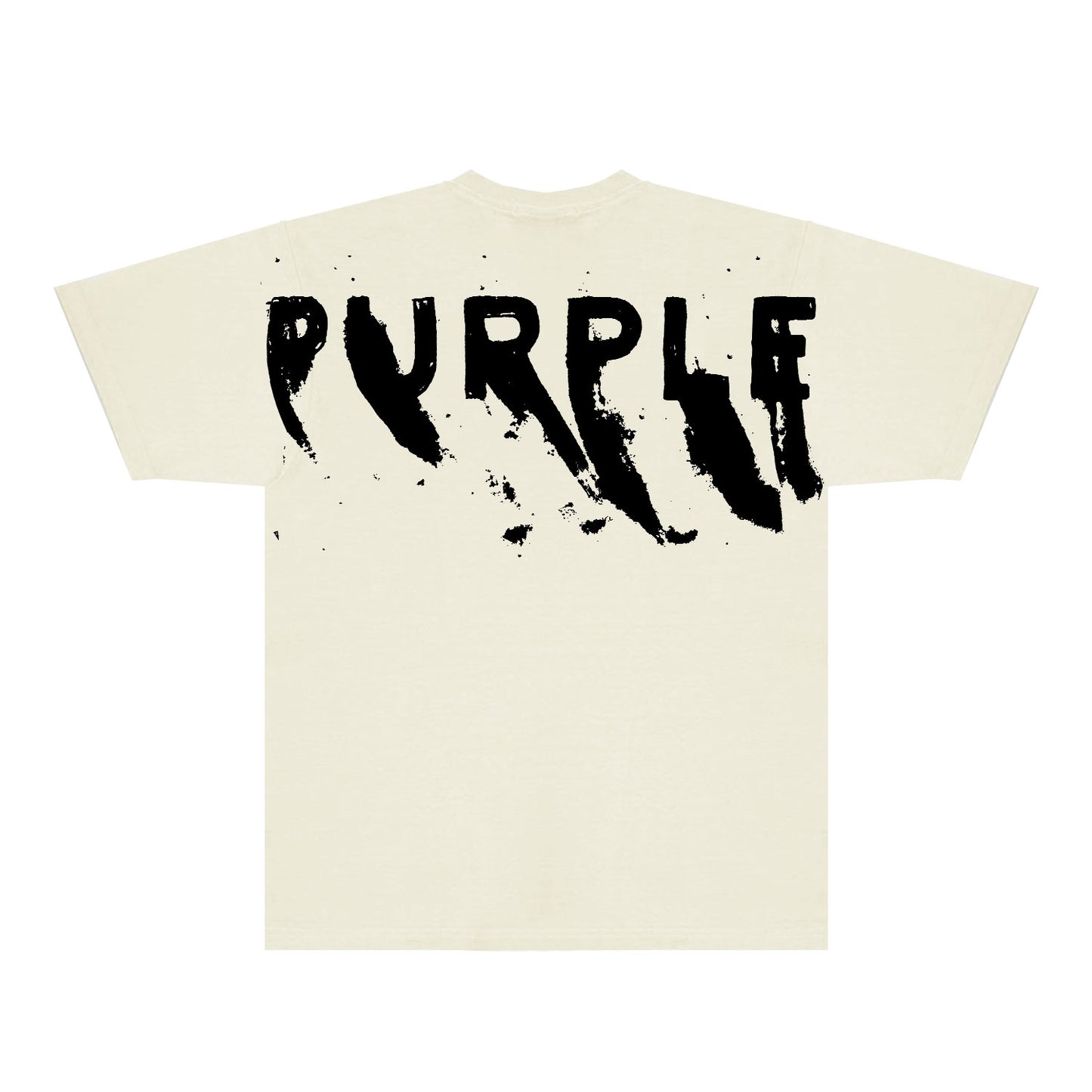 Purple Oversized Graffiti Graphic T-Shirt Short Sleeve Casual Streetwear Tee PUR084