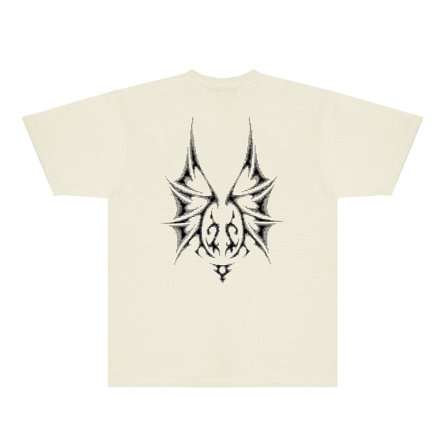 Purple Dotted Bat Graphic T-Shirt Short Sleeve Casual Streetwear Tee PUR116