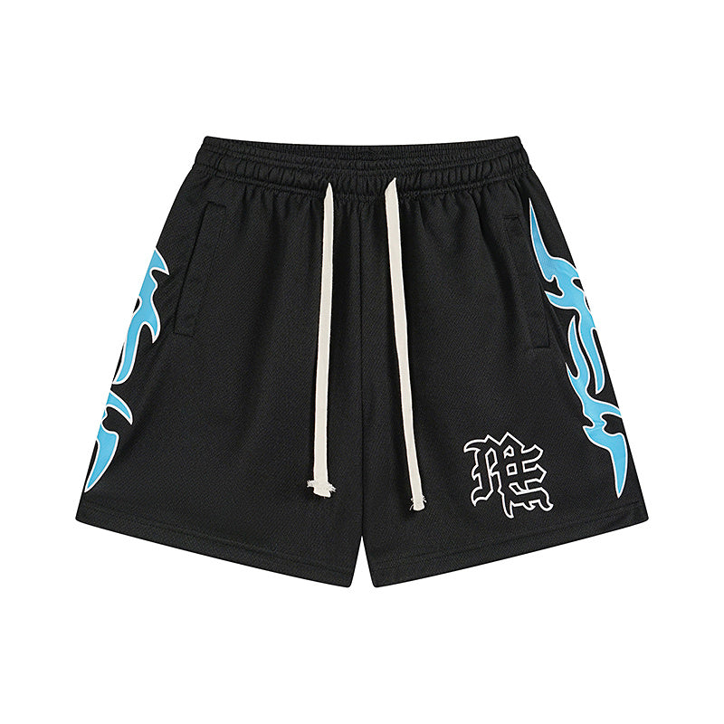 MIX Streetwear Beach Sport Mesh Shorts Casual Loose Fit Unisex Shorts 0025