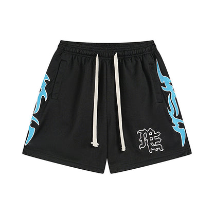MIX Streetwear Beach Sport Mesh Shorts Casual Loose Fit Unisex Shorts 0025