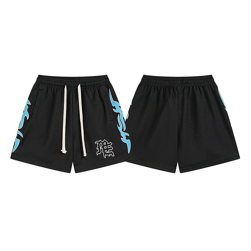MIX Streetwear Beach Sport Mesh Shorts Casual Loose Fit Unisex Shorts 0025