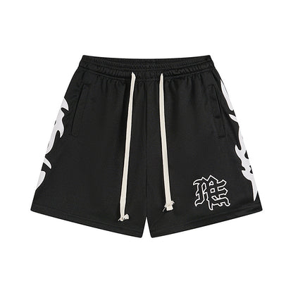 MIX Streetwear Beach Sport Mesh Shorts Casual Loose Fit Unisex Shorts 0025