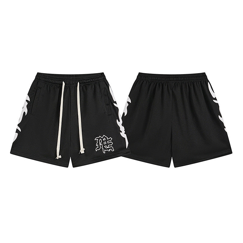 MIX Streetwear Beach Sport Mesh Shorts Casual Loose Fit Unisex Shorts 0025