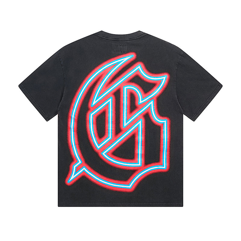 Street Vintage Washed T-Shirt (Crafted Print) 1135