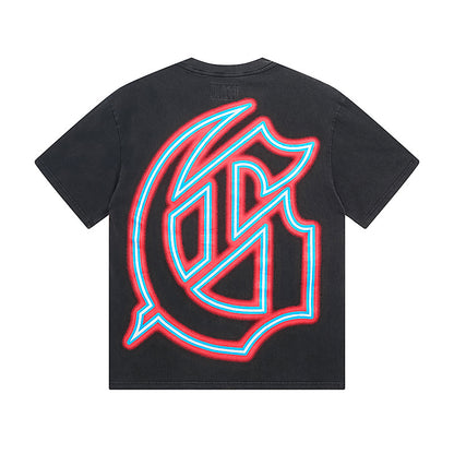 Street Vintage Washed T-Shirt (Crafted Print) 1135