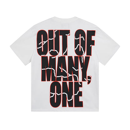 White Street Vintage Washed T-Shirt (Crafted Print) 3012