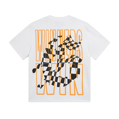 White Street Vintage Washed T-Shirt (Crafted Print) 3016