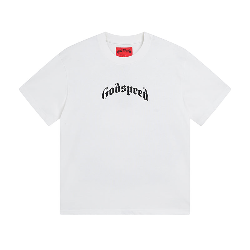 White & Beige Street Vintage Washed T-Shirt (Crafted Print) 3019