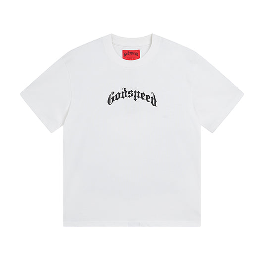 White & Beige Street Vintage Washed T-Shirt (Crafted Print) 3019