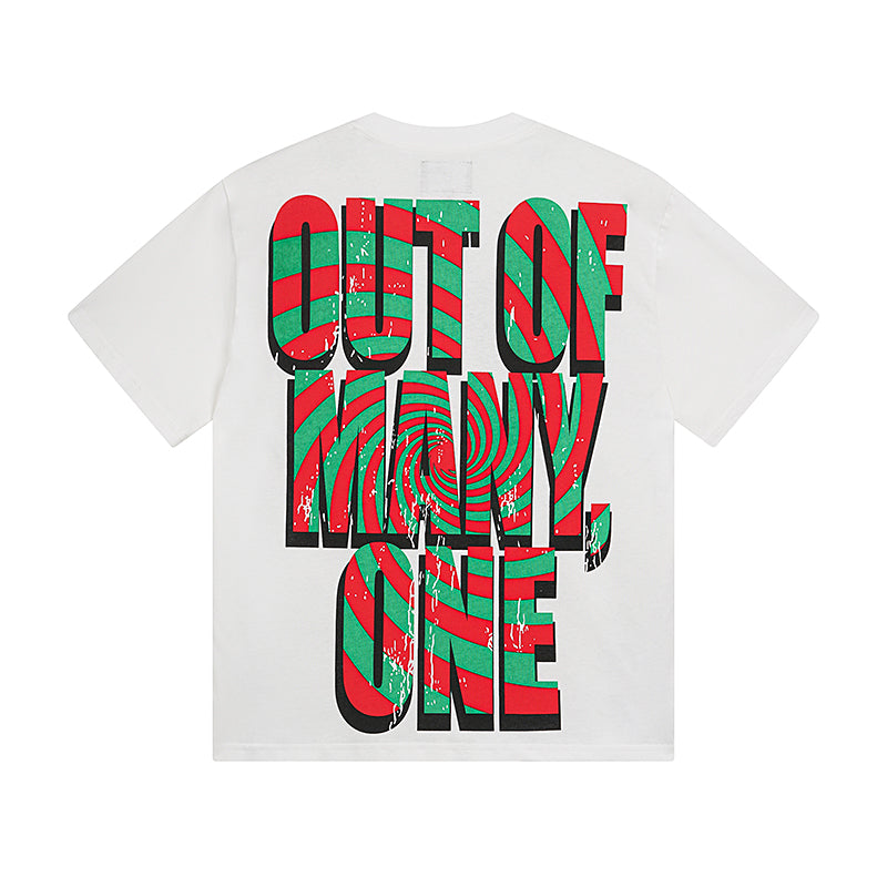 White Street Vintage Washed T-Shirt (Crafted Print) 3030