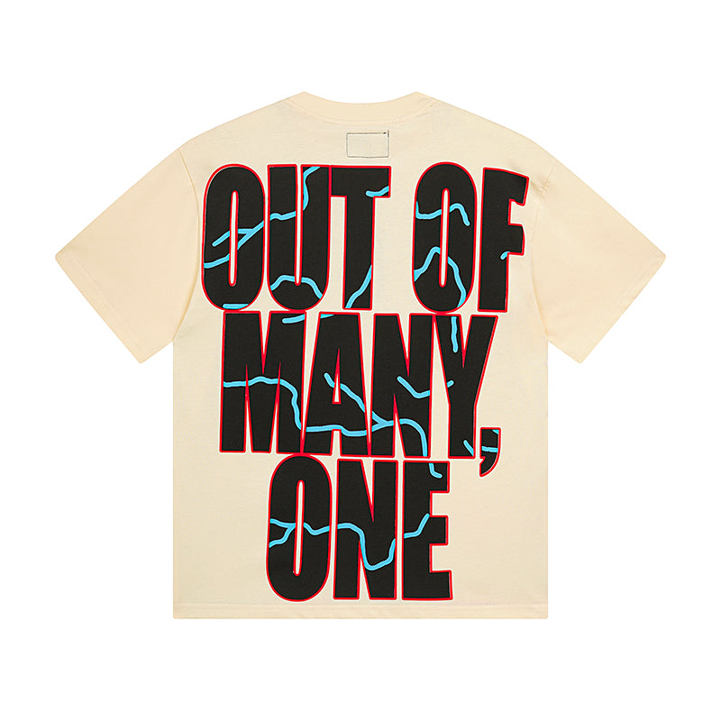 Beige Street Vintage Washed T-Shirt (Crafted Print) 3031