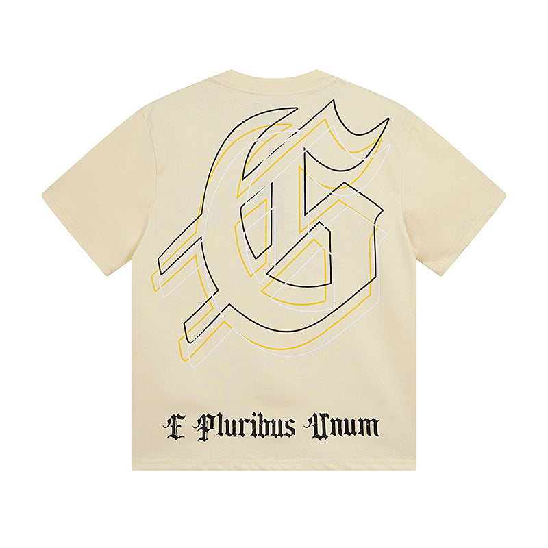 Beige Street Vintage Washed T-Shirt (Crafted Print) 3050