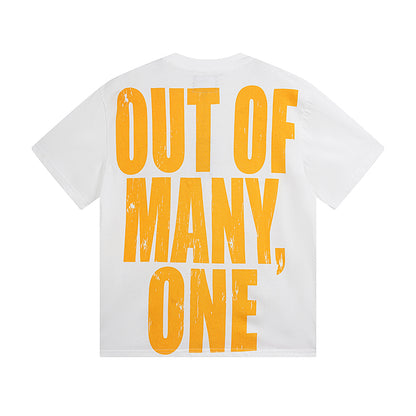 White Street Vintage Washed T-Shirt (Crafted Print) 3063