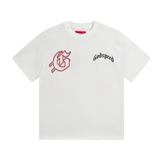 White Street Vintage Washed T-Shirt (Crafted Print) 3072