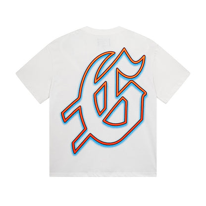 T-shirt homme blanc délavé style vintage (impression artisanale) 3121