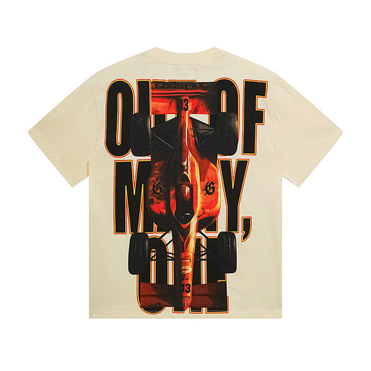 Beige Street Vintage Washed T-Shirt (Crafted Print) 3131