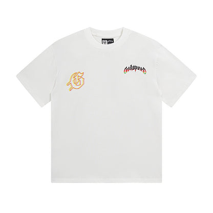 T-shirt homme blanc délavé style vintage (impression artisanale) 3136