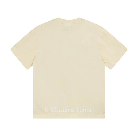 Beige Street Vintage Washed T-Shirt (Crafted Print) 3163