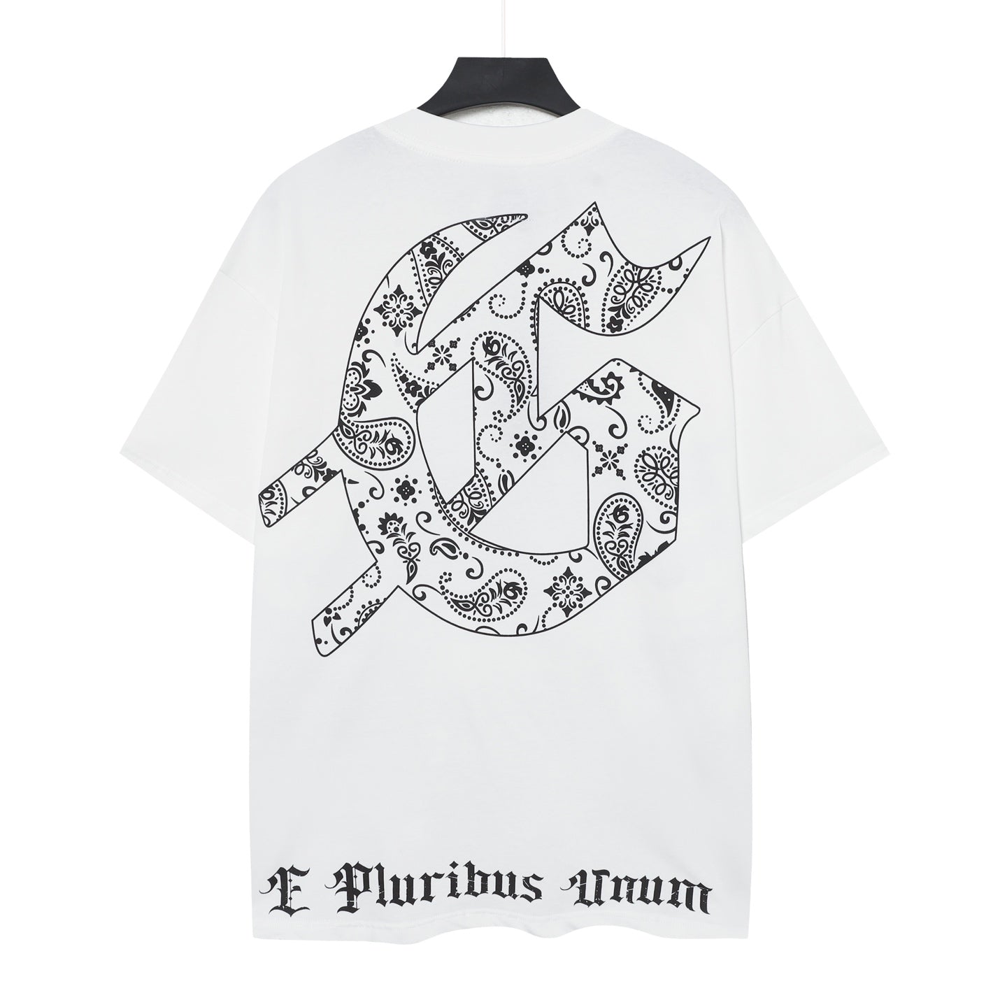 T-shirt homme blanc délavé style vintage (impression artisanale) 5076