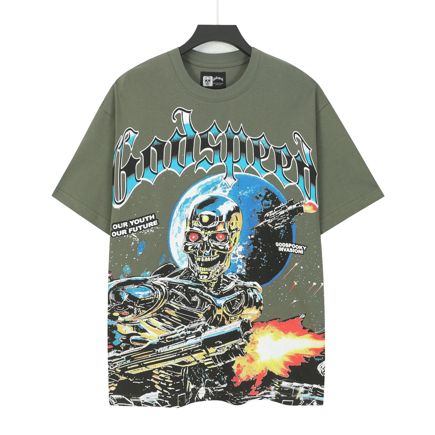 T-shirt homme Green Street Vintage Délavé (Impression Artisanale) 5101