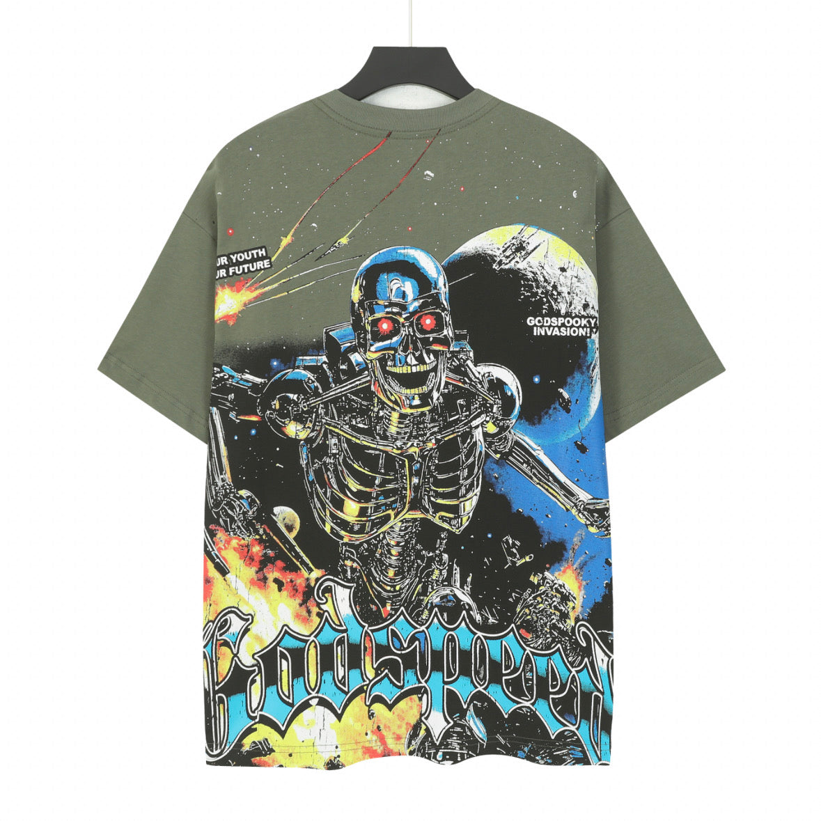 T-shirt homme Green Street Vintage Délavé (Impression Artisanale) 5101