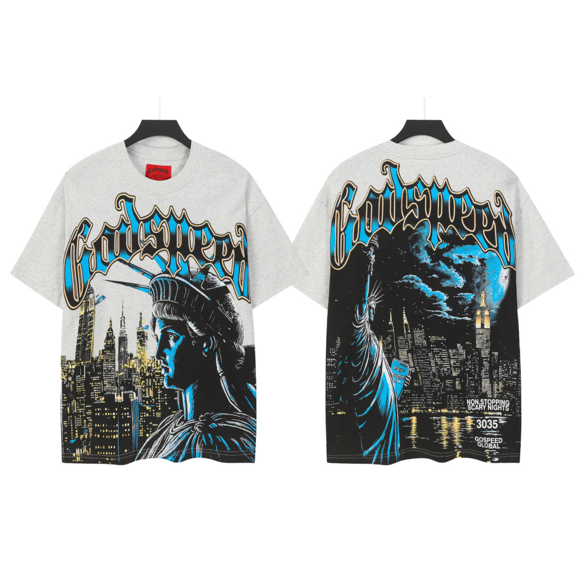 Gray Street Vintage Washed T-Shirt (Crafted Print) 5105