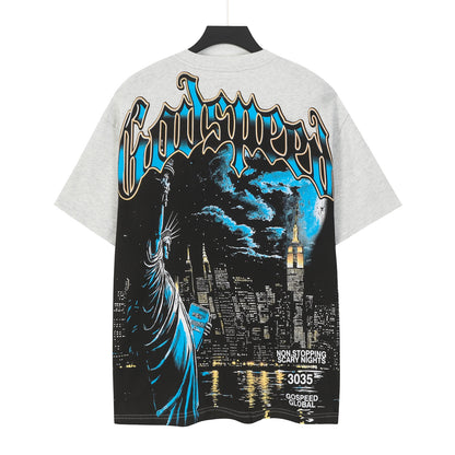 Gray Street Vintage Washed T-Shirt (Crafted Print) 5105