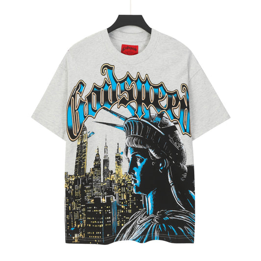 Gray Street Vintage Washed T-Shirt (Crafted Print) 5105