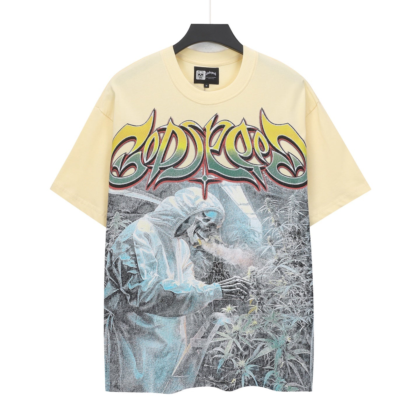 Beige Street Vintage Washed T-Shirt (Crafted Print) 5111