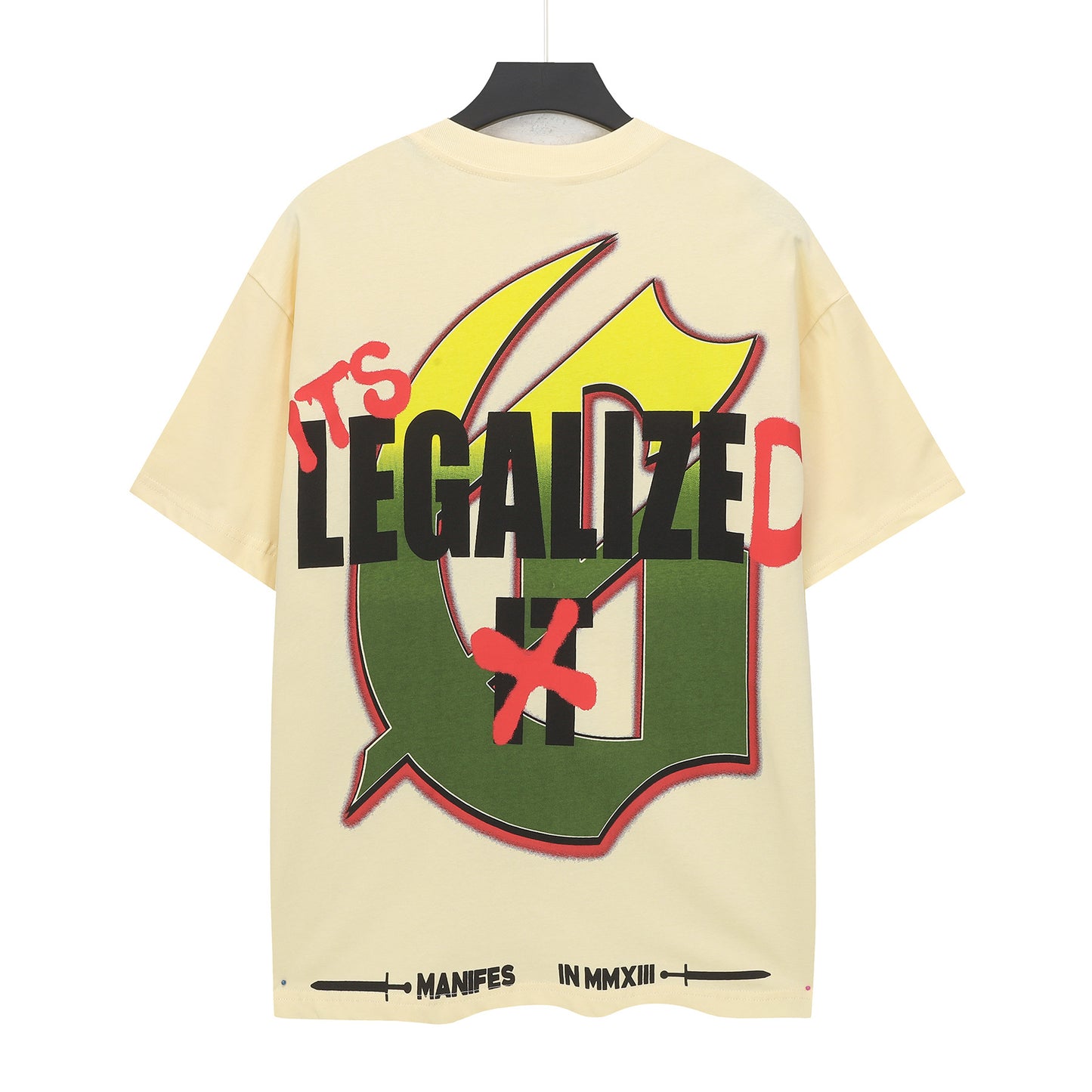Beige Street Vintage Washed T-Shirt (Crafted Print) 5111