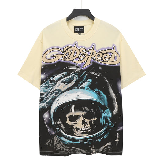 Beige Street Vintage Washed T-Shirt (Crafted Print) 5112