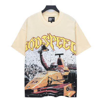 Beige Street Vintage Washed T-Shirt (Crafted Print) 5113