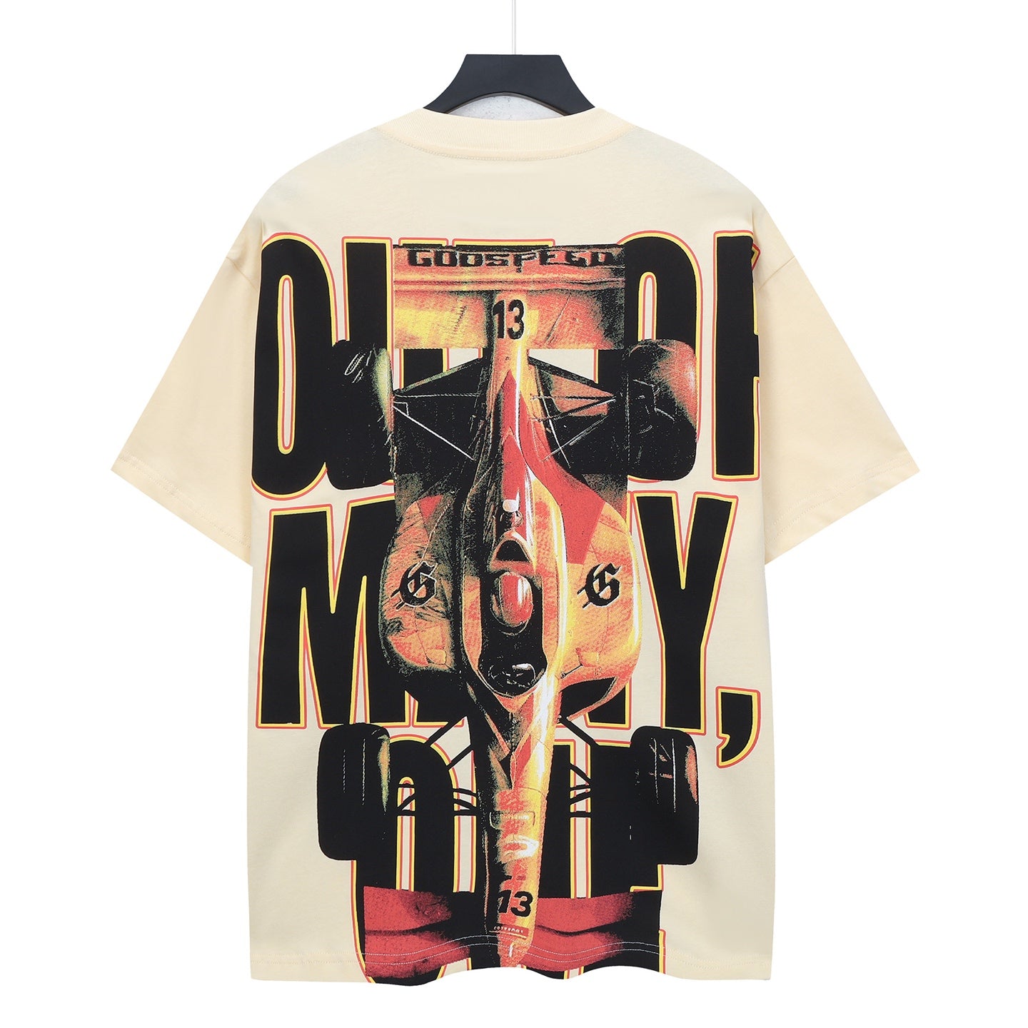 Beige Street Vintage Washed T-Shirt (Crafted Print) 5113