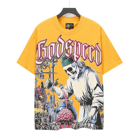 Gold Street Vintage Washed T-Shirt (Crafted Print) 5115