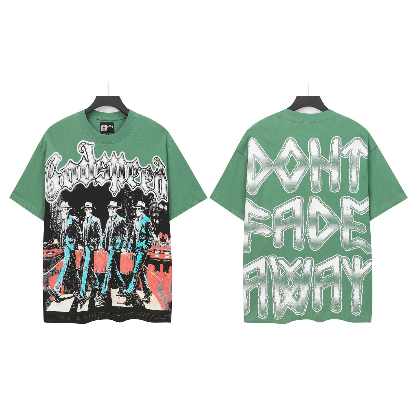 Green Street Vintage Washed T-Shirt (Crafted Print) 5116