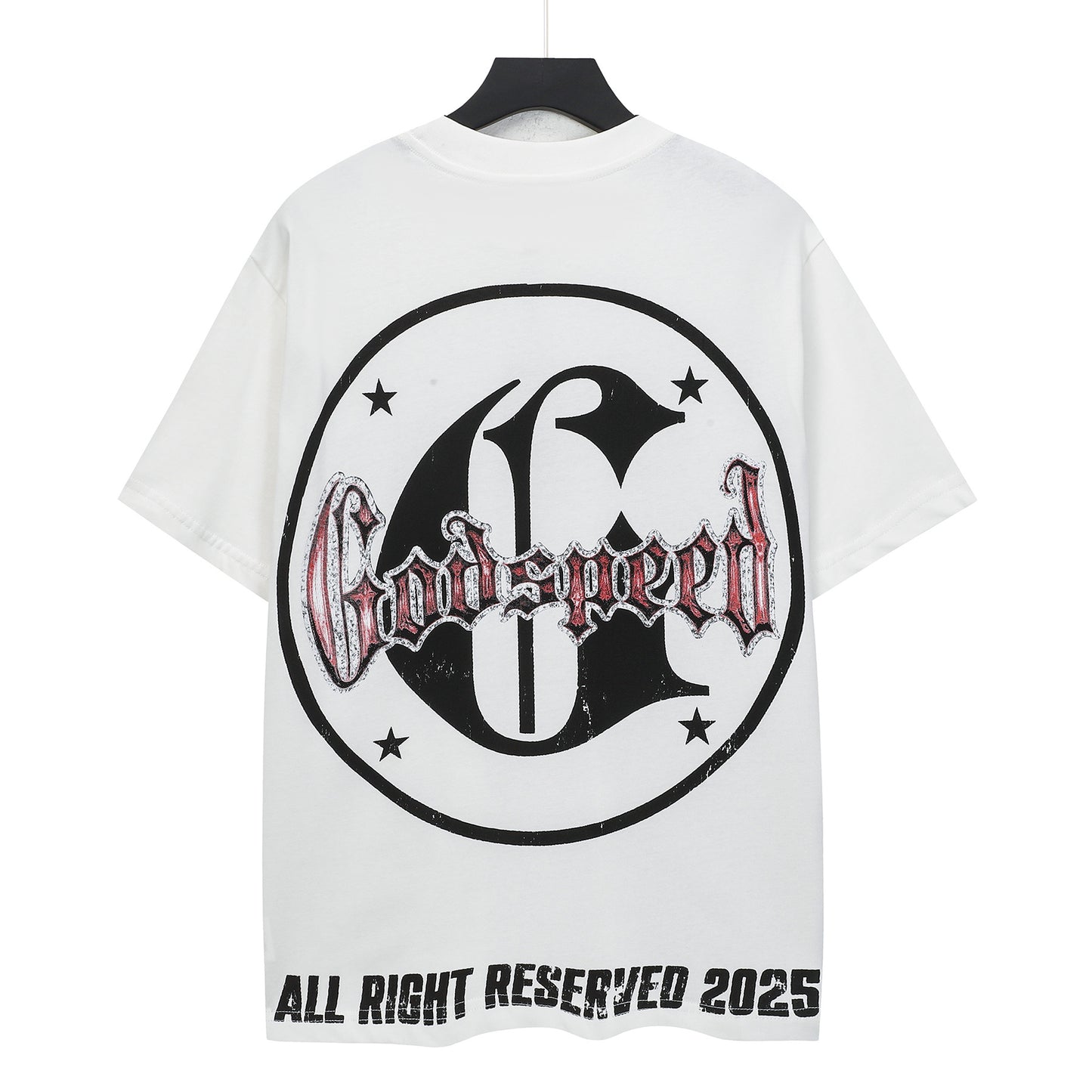 White Street Vintage Washed T-Shirt (Crafted Print) 5120