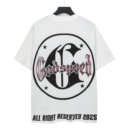 White Street Vintage Washed T-Shirt (Crafted Print) 5120