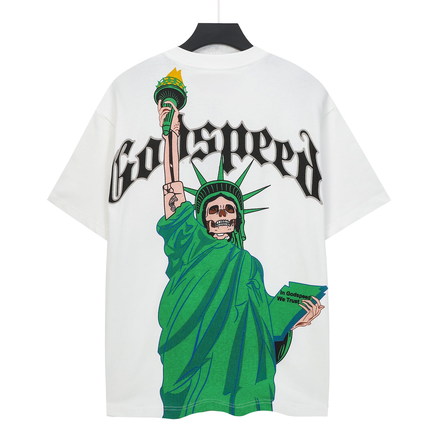 White Street Vintage Washed T-Shirt (Crafted Print) 5121