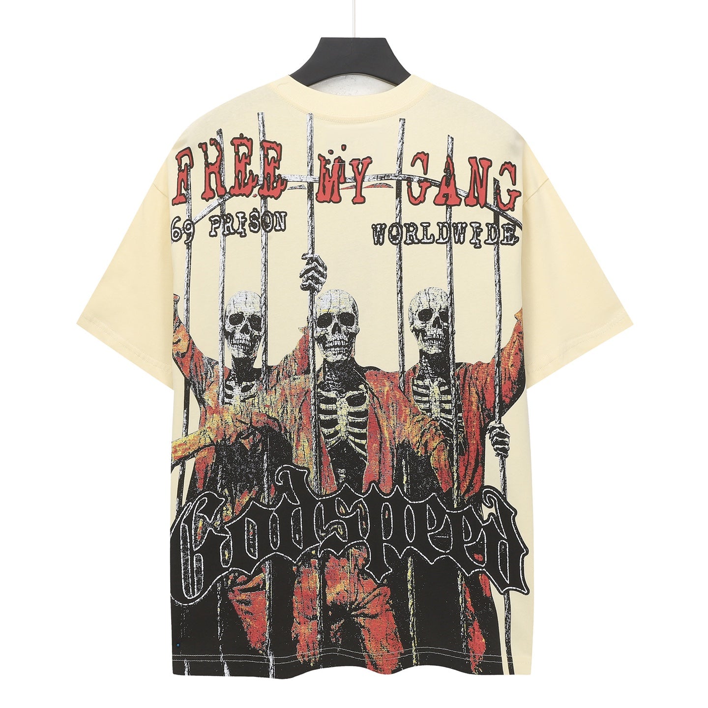 Beige Street Vintage Washed T-Shirt (Crafted Print) 5125