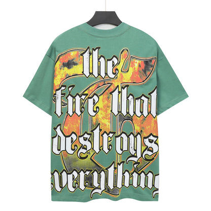 Green Street Vintage Washed T-Shirt (Crafted Print) 5126