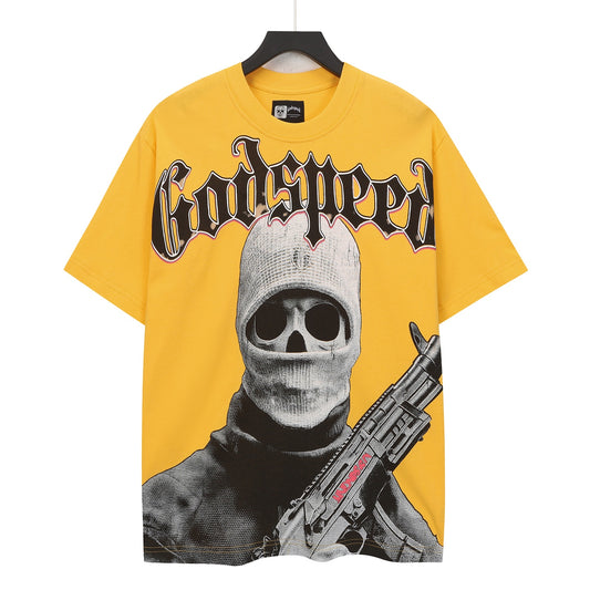 Gold Street Vintage Washed T-Shirt (Crafted Print) 5129