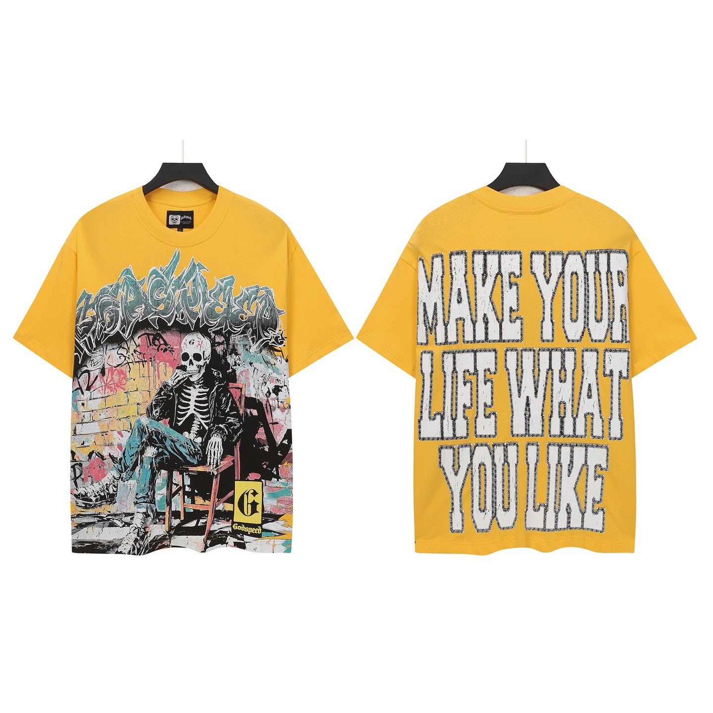Gold Street Vintage Washed T-Shirt (Crafted Print) 5132
