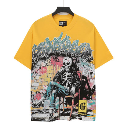 Gold Street Vintage Washed T-Shirt (Crafted Print) 5132