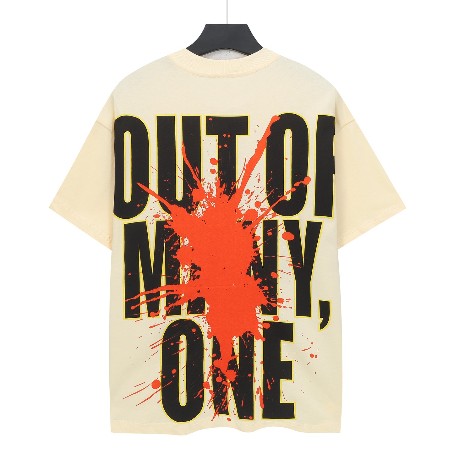 Beige Street Vintage Washed T-Shirt (Crafted Print) 5139
